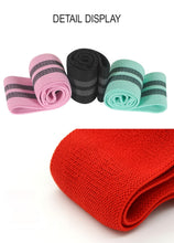 Load image into Gallery viewer, Fabric Resistance Bands Set - Booty Hip Bands for Legs, Shoulders and Arms Exercises - Circle Bands for Women and Men