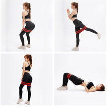 Load image into Gallery viewer, Fabric Resistance Bands Set - Booty Hip Bands for Legs, Shoulders and Arms Exercises - Circle Bands for Women and Men