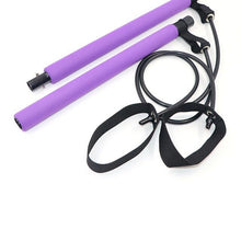Load image into Gallery viewer, Portable Yoga Pull Rods Home Yoga Gym Body Abdominal Resistance Bands for Pilates Exercise Stick Toning Bar Fitness Rope Puller