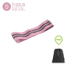 Load image into Gallery viewer, Fabric Resistance Bands Set - Booty Hip Bands for Legs, Shoulders and Arms Exercises - Circle Bands for Women and Men