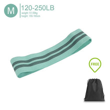 Load image into Gallery viewer, Fabric Resistance Bands Set - Booty Hip Bands for Legs, Shoulders and Arms Exercises - Circle Bands for Women and Men