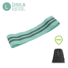 Load image into Gallery viewer, Fabric Resistance Bands Set - Booty Hip Bands for Legs, Shoulders and Arms Exercises - Circle Bands for Women and Men