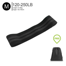 Load image into Gallery viewer, Fabric Resistance Bands Set - Booty Hip Bands for Legs, Shoulders and Arms Exercises - Circle Bands for Women and Men