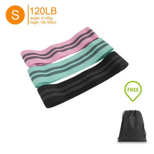 Load image into Gallery viewer, Fabric Resistance Bands Set - Booty Hip Bands for Legs, Shoulders and Arms Exercises - Circle Bands for Women and Men