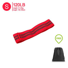 Load image into Gallery viewer, Fabric Resistance Bands Set - Booty Hip Bands for Legs, Shoulders and Arms Exercises - Circle Bands for Women and Men