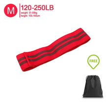 Load image into Gallery viewer, Fabric Resistance Bands Set - Booty Hip Bands for Legs, Shoulders and Arms Exercises - Circle Bands for Women and Men