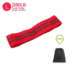 Load image into Gallery viewer, Fabric Resistance Bands Set - Booty Hip Bands for Legs, Shoulders and Arms Exercises - Circle Bands for Women and Men