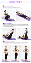 Load image into Gallery viewer, Elastic Pull Ropes Exerciser Massage Belly Resistance Band Yoga