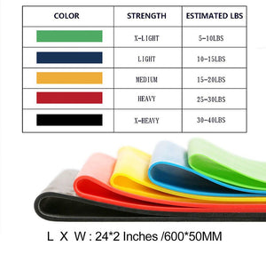 Resistance Bands Set Elastic Band For Fitness Rubber Bands Yoga Exercise